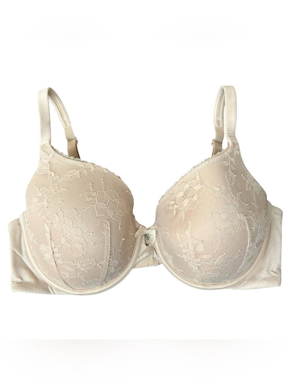 Victoria's Secret Body By Victoria Lined Perfect Coverage Bra Size 38D Nude